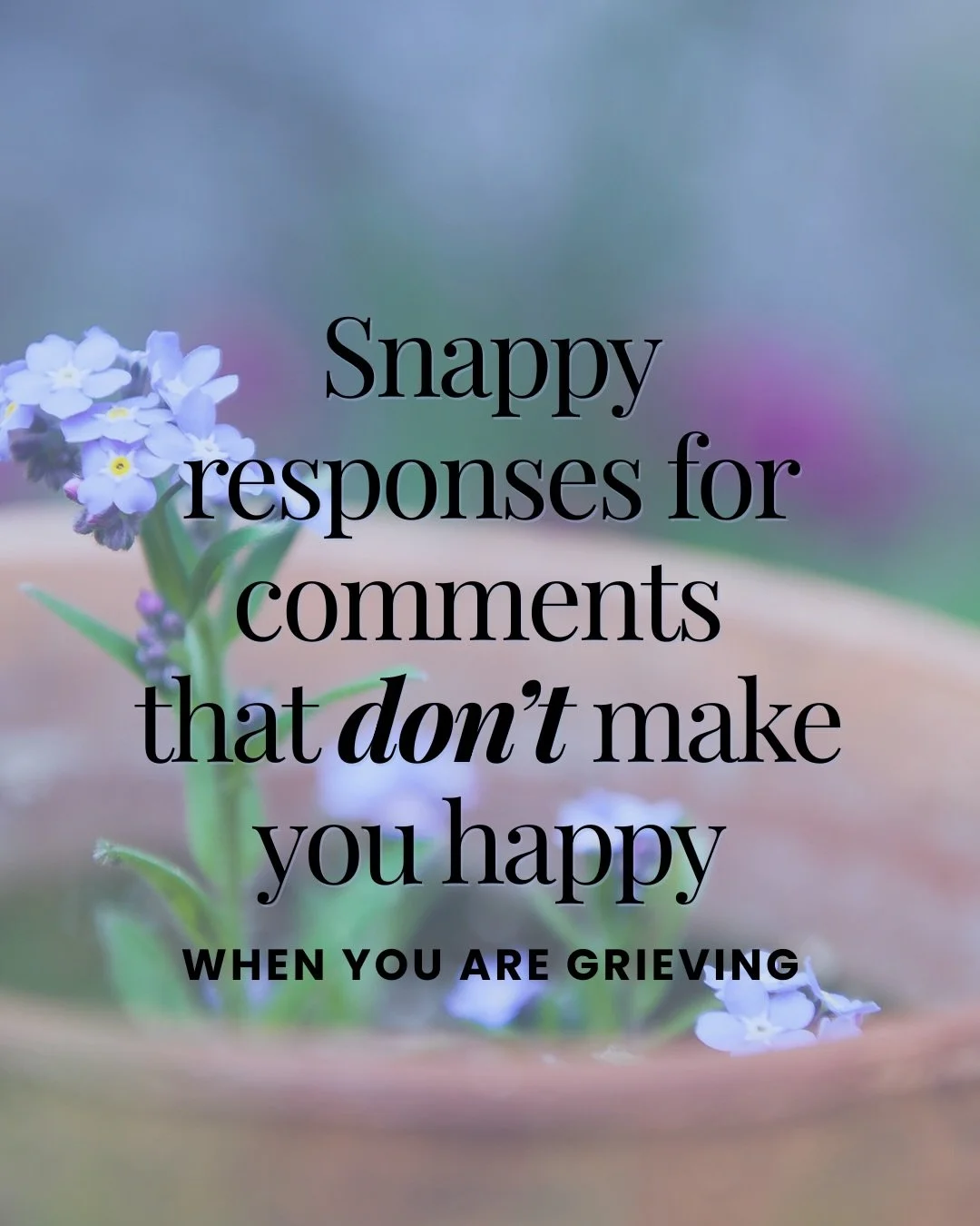 When you&rsquo;re grieving, you are often met with intrusive questions about your loss. And you don't owe anyone those answers!

Something I often tell my clients is, &ldquo;Not everyone deserves your story.&rdquo;

Here are some gentle (but firm) re
