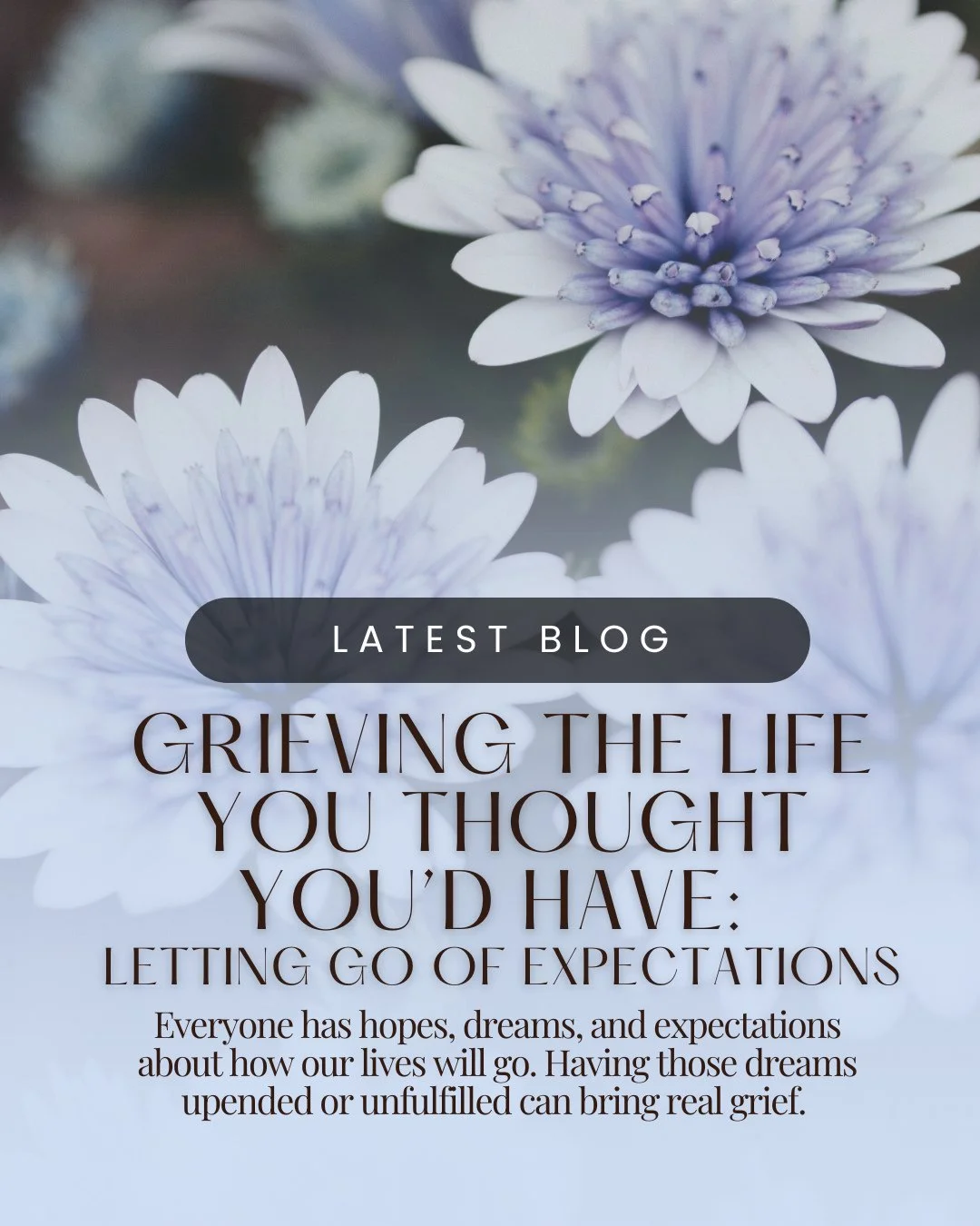 It's not something we talk about very much, but the grief we feel when life turns out differently than we'd hoped is incredibly real. ⁠
⁠
There's no funeral for the relationship you imagined. No card for the chapter in your career that quietly closed