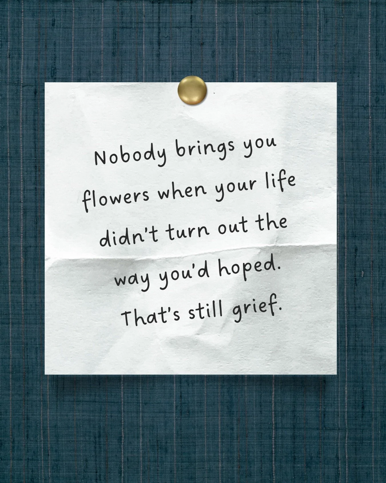 Is there a dream that never quite came true? A relationship that slowly faded? Or maybe the life you pictured quietly became someone else&rsquo;s story.

No one sends a card for that kind of loss. No one brings casseroles. But the ache is real, even 