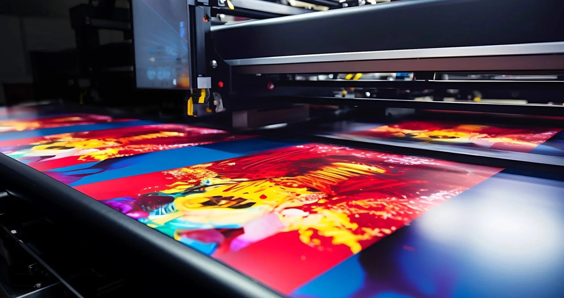 uv flatbed printer printing textured tactile signs