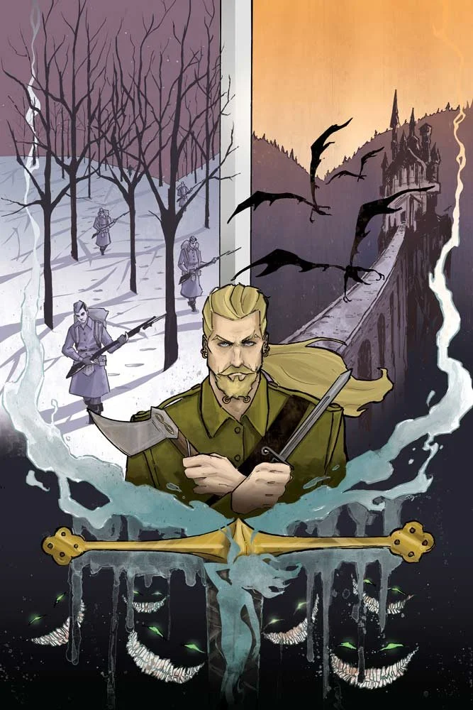 Mythica fan art of Magnus MacDracken by comic book artist Skylar Patridge