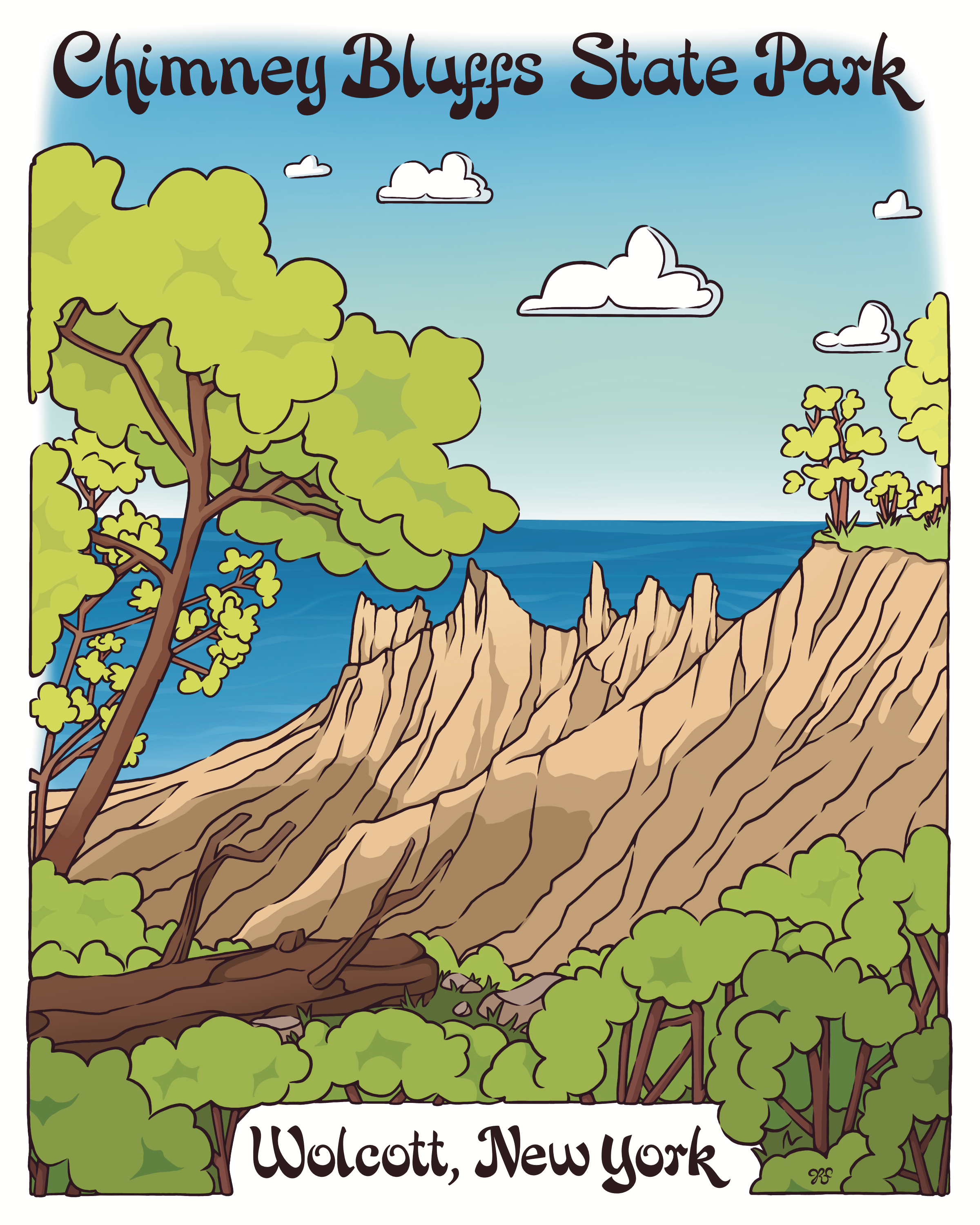 Chimney Bluffs State Park 8x10.png