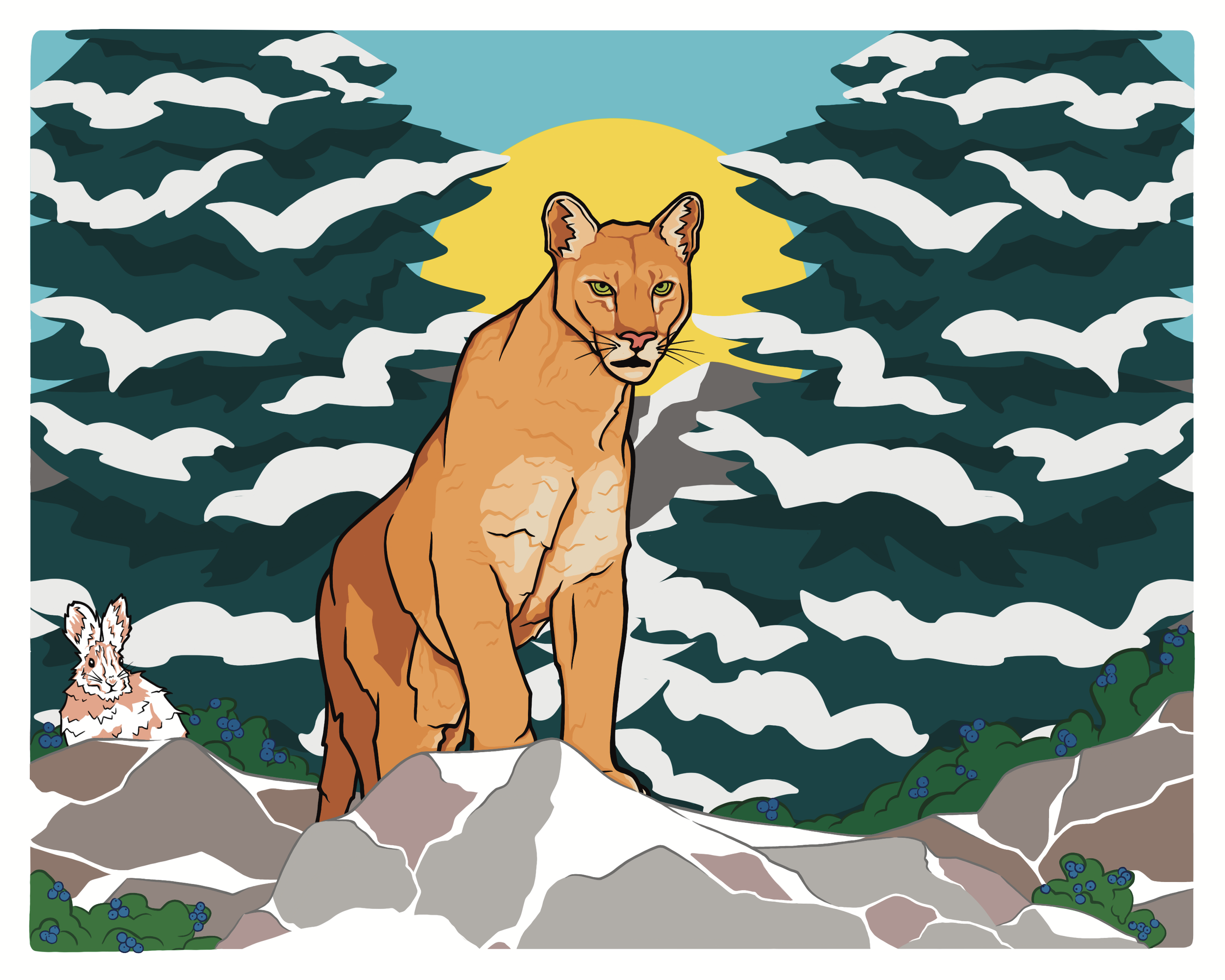 Cougar & Snowshoe Hare Finished.png