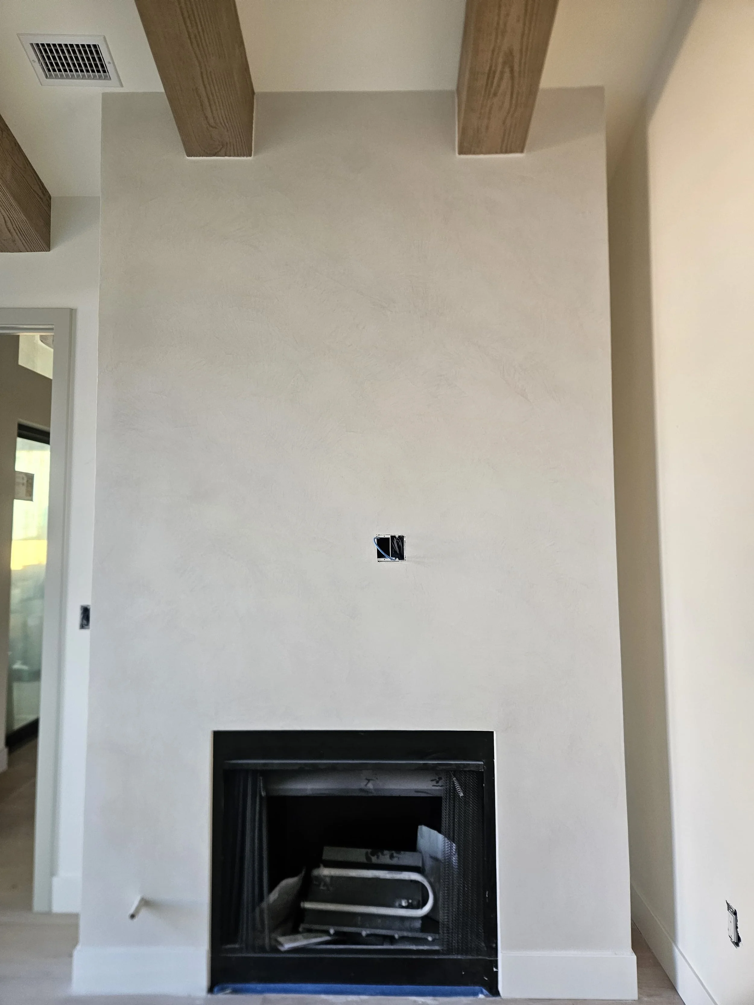 Fireplace with subtle movement.