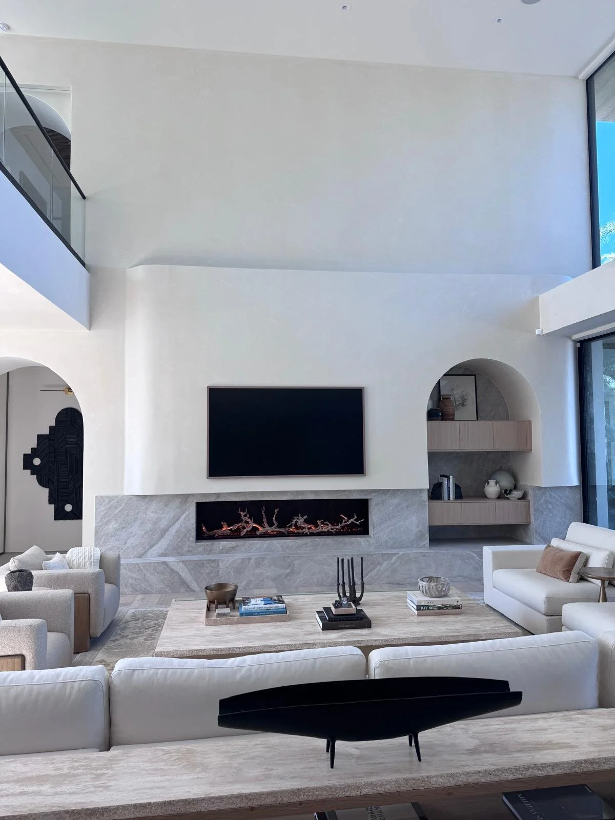 The coated walls give this house a luxurious feel.