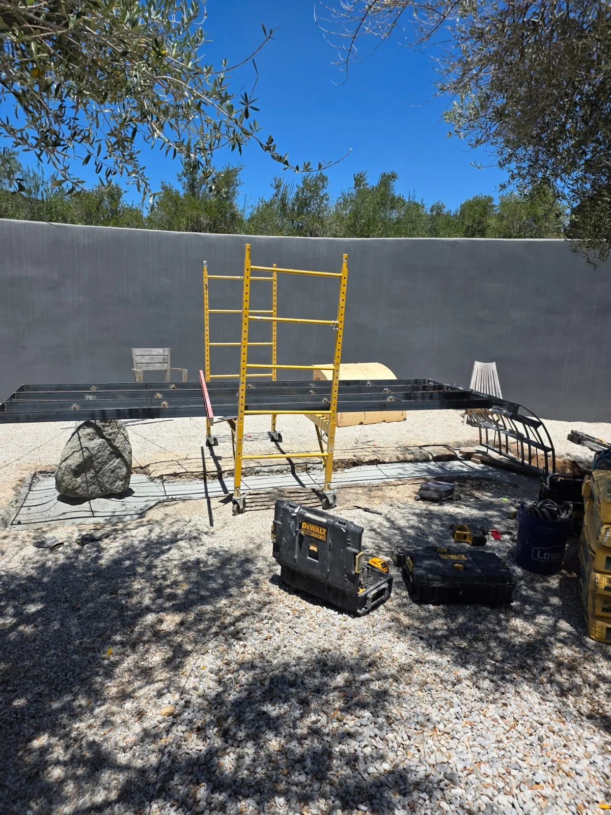 From start to finish, this outdoor table was designed and built by us.