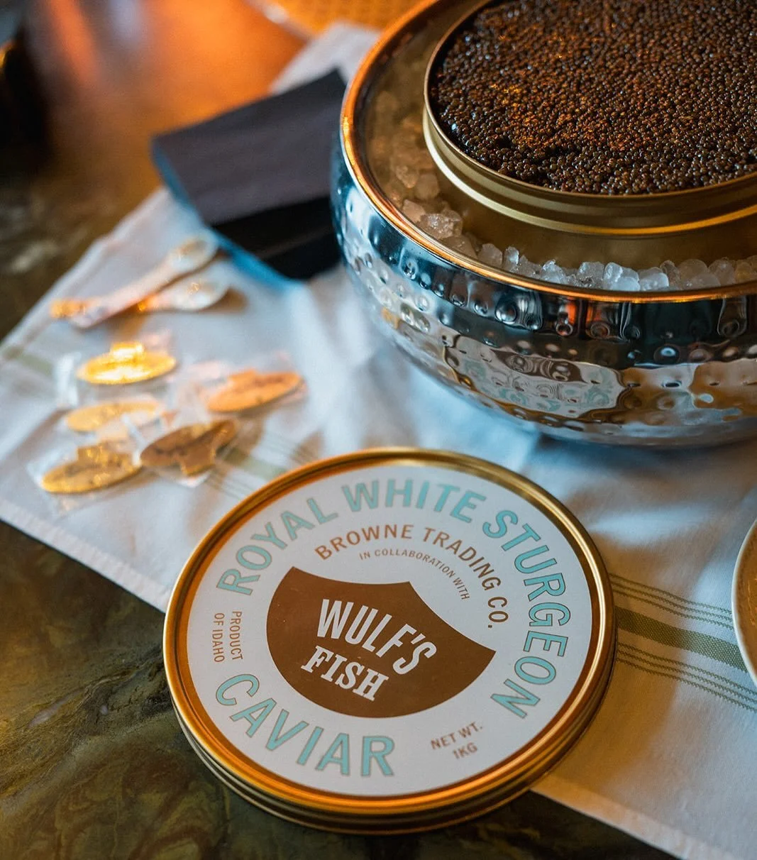 Just in time for Valentine&rsquo;s Day, our new caviar line with @brownetradingco is HERE!! This powerhouse partnership has been a longtime coming, and we could not be more excited. To celebrate the launch of the 6 different types of caviar Wulf&rsqu