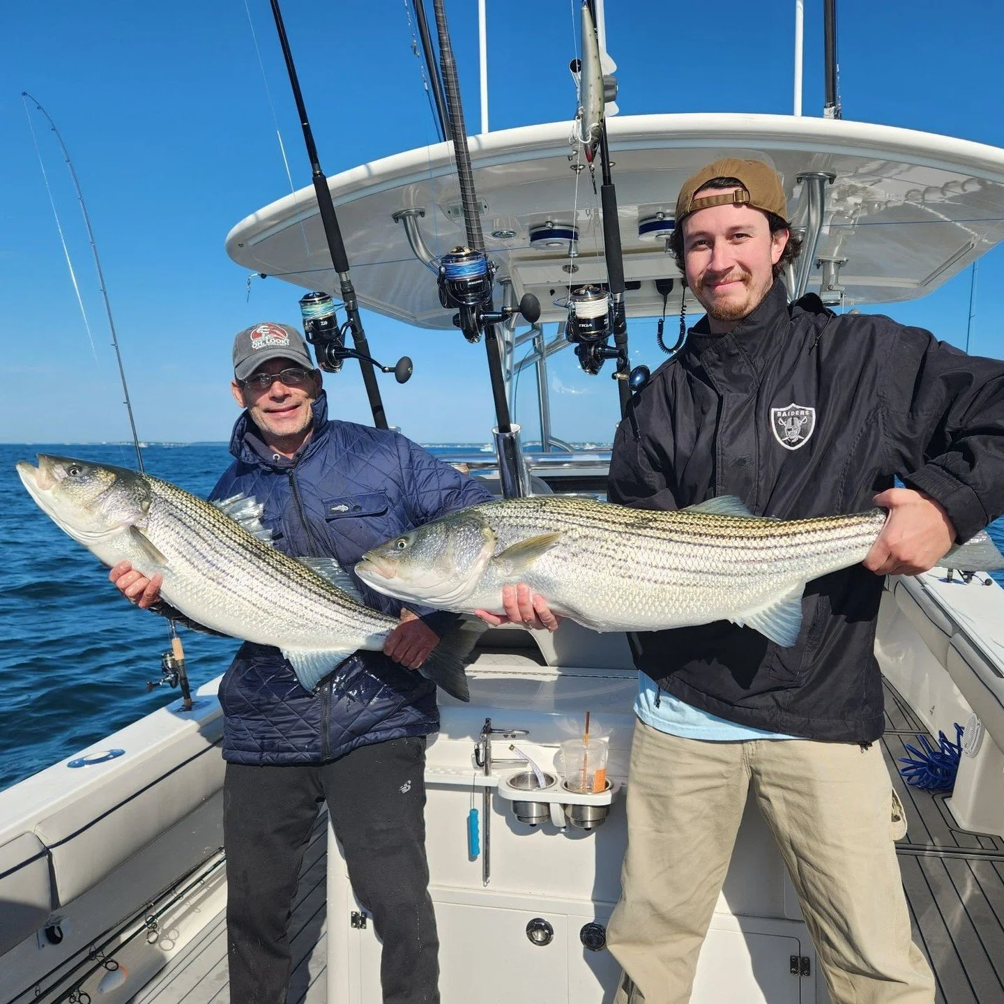 The fish business is an all-inclusive lifestyle. When we're not selling, cutting, or talking about fish, we're out fishing, cooking fish, and eating fish. Dimitri and Ethan went out striped bass fishing and caught some beauties.⁠
⁠
MA striper season 