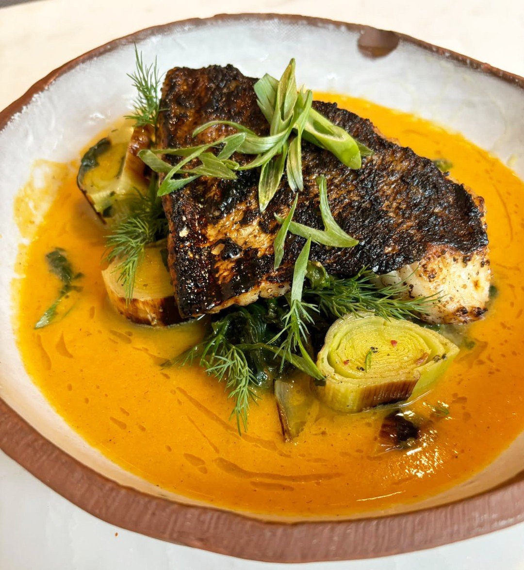 Great Lakes walleye by Chef Fernando Mejia at Bar Vlaha in Brookline.