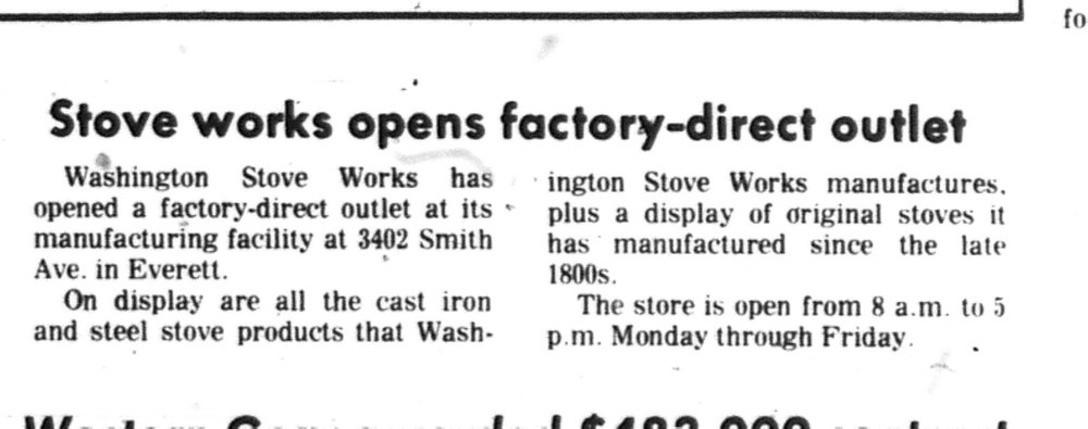  From 1981 Everett Herald article, provided by historian Steve Fox. 