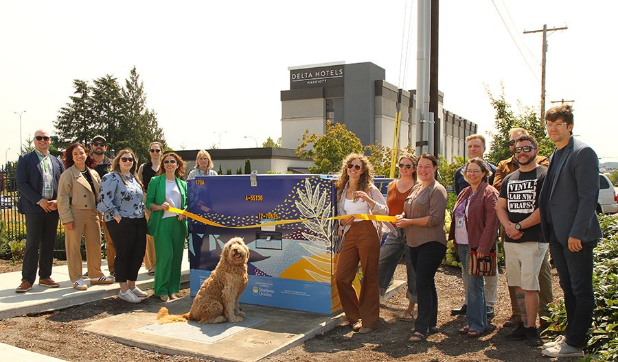 New Utility Box Art Celebrates Community, Creativity, and Local Partnerships in Everett Station District