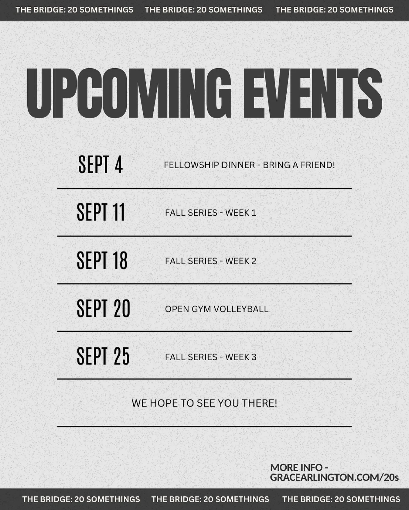 🌟 SEPTEMBER SCHEDULE 🌟
This month, we’re kicking off our fall series: “Exposed: Revealing Truth in a Culture of Lies.”
Together, we’ll unpack how God’s unchanging Word is our ultimate compass in a world filled with c