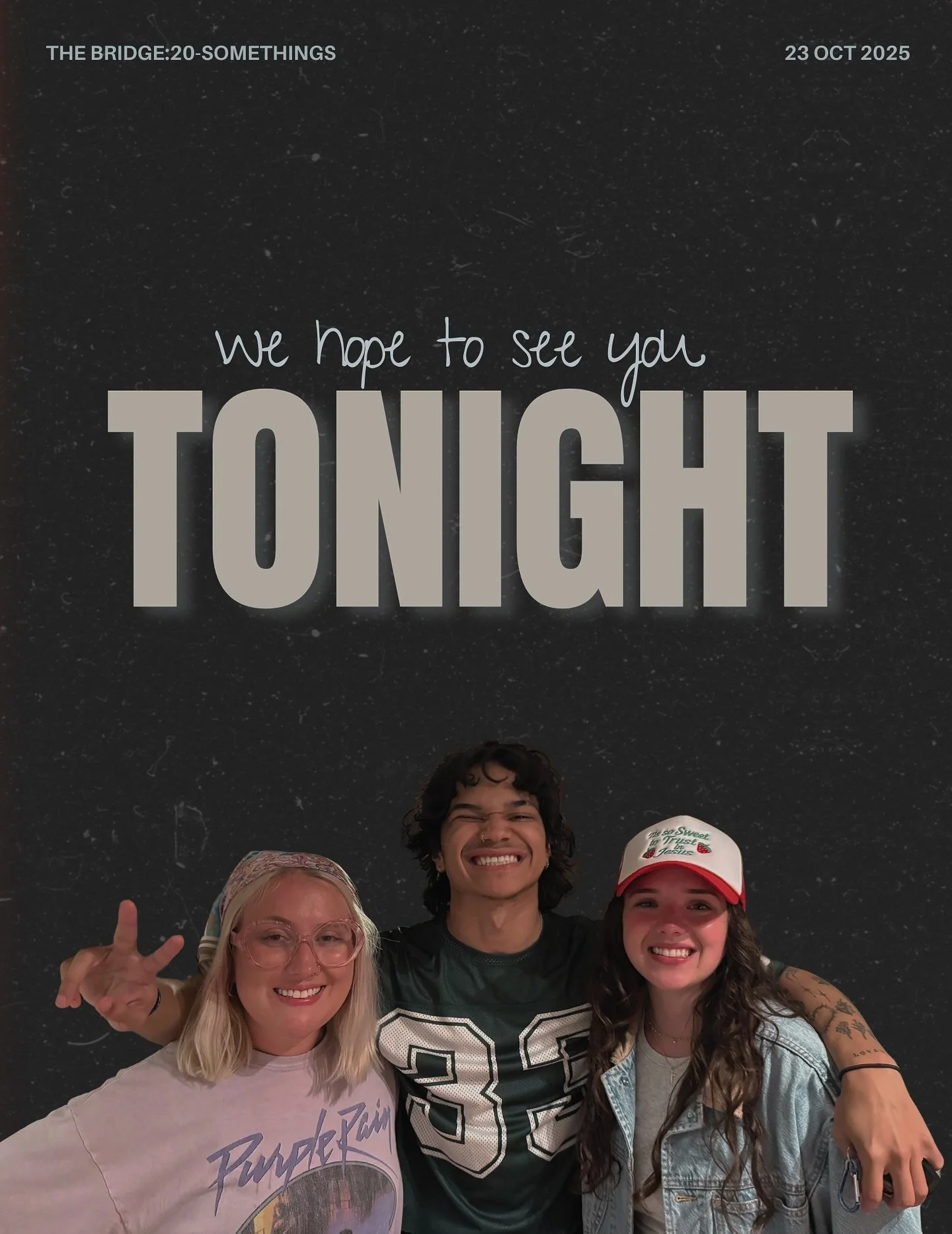 It’s our favorite night of the week!! 
Join us from 6:30–8:30PM to get together with community and have great discussions. 
Don’t come alone — invite a friend who could use some encouragement! 💛
📖 “And let us consider