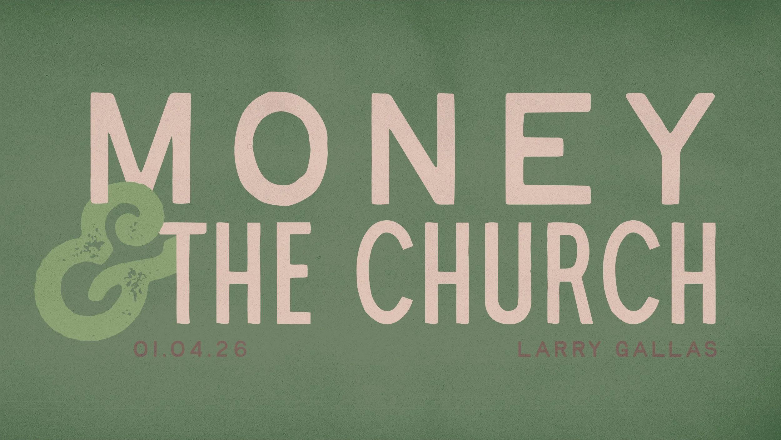 Money &amp; The Church