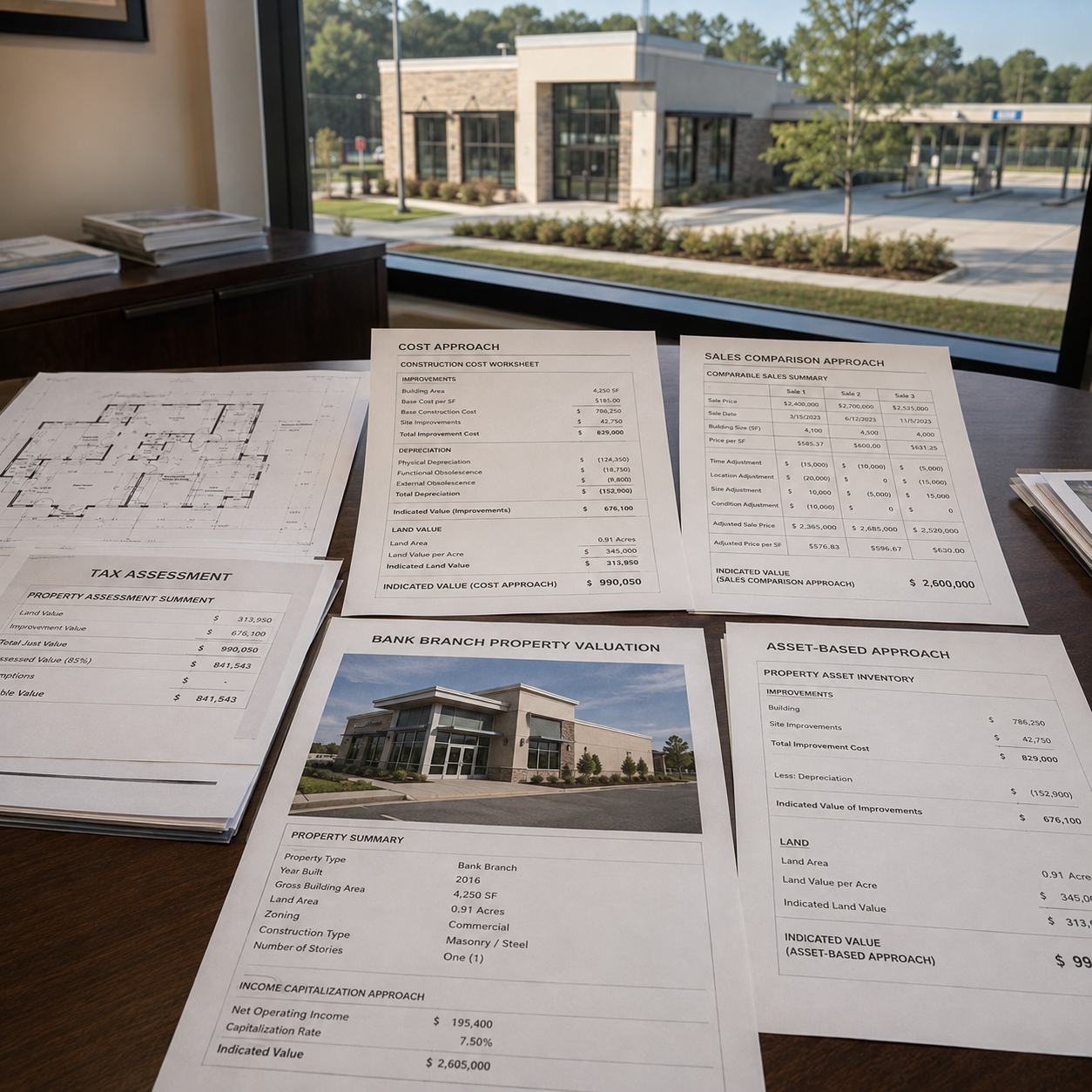 Valuation of Physical Branches for Tax Assessments: Methods Employed by Banks