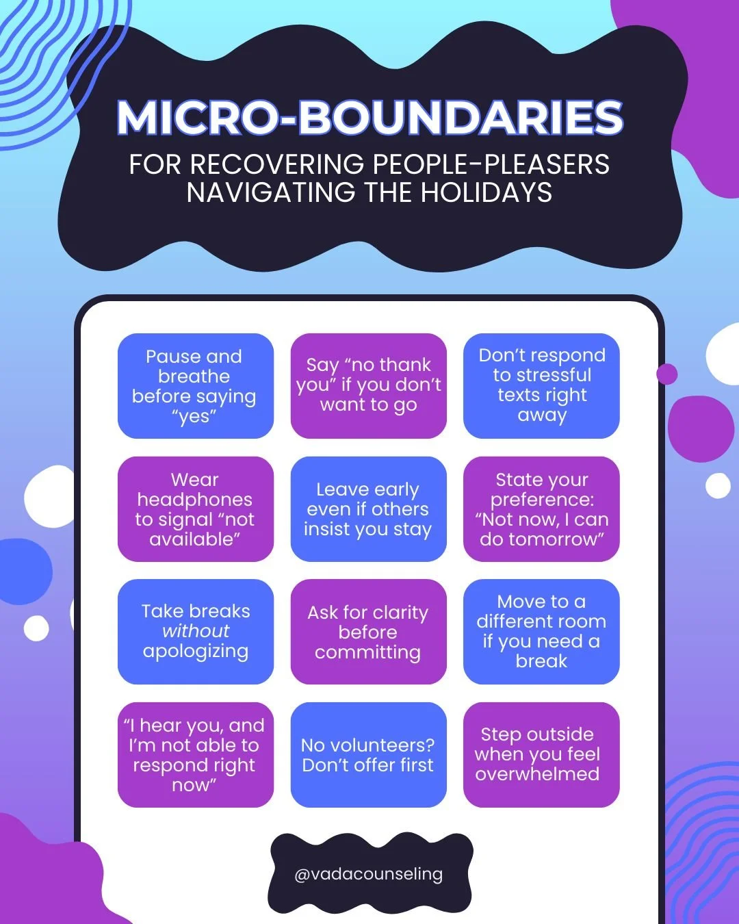 H​ere are some phrases and tips you can use this holiday season and beyond. 💙