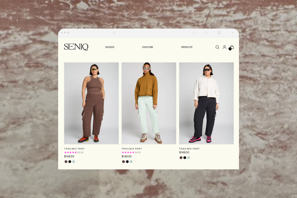 SENIQ Website Design by Blakely Hiner