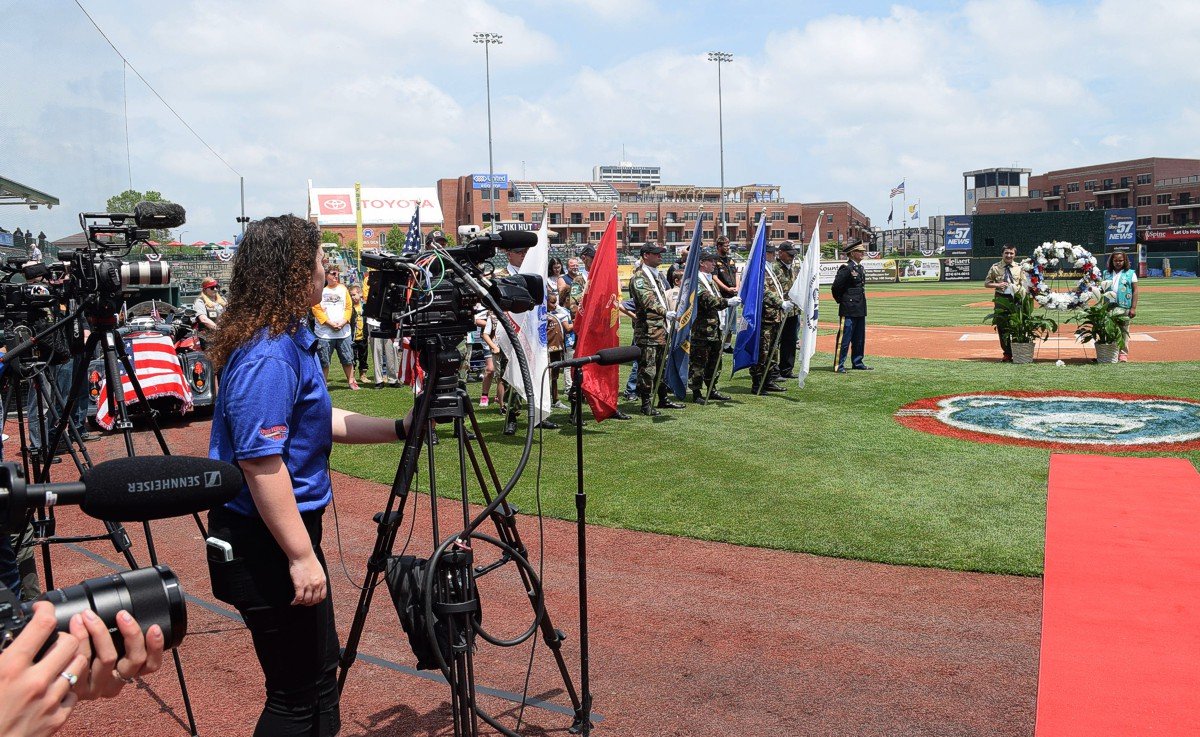 2019 Wreath laying ceremony -
A choreographed ceremony featuring military dignitaries, color guard, veterans organizations, and TAPS bugle player. National and local media captured the event.