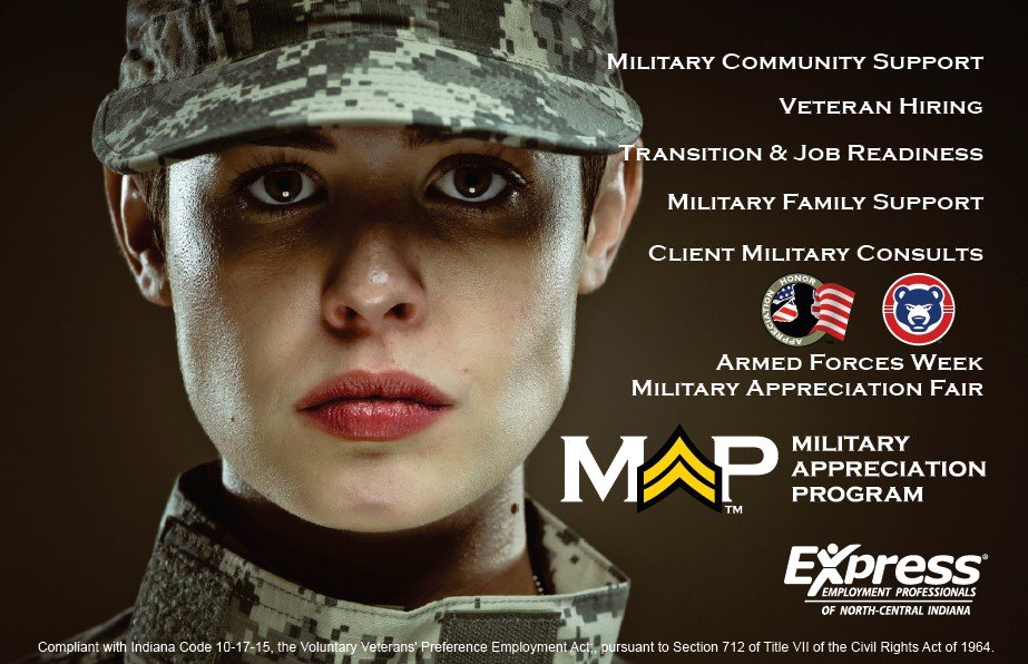 Primary sales handout, printed and distributed at all Express events and handed out to veteran and military service organizations.