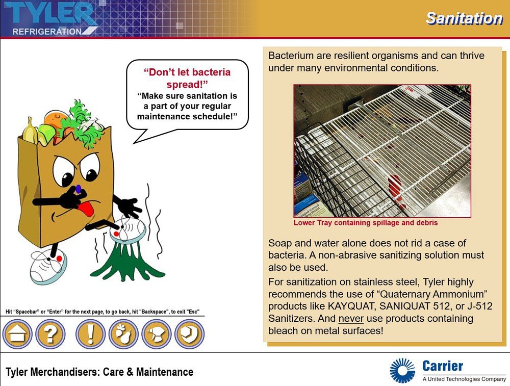 INTERACTIVE CARE & MAINTENANCE CD (C.2007)
Developed industry-leading media cd using Microsoft PowerPoint. Created the “Bag Man” character. Used on-site and studio photography and video to illustrate problems, before and after, and instructional task