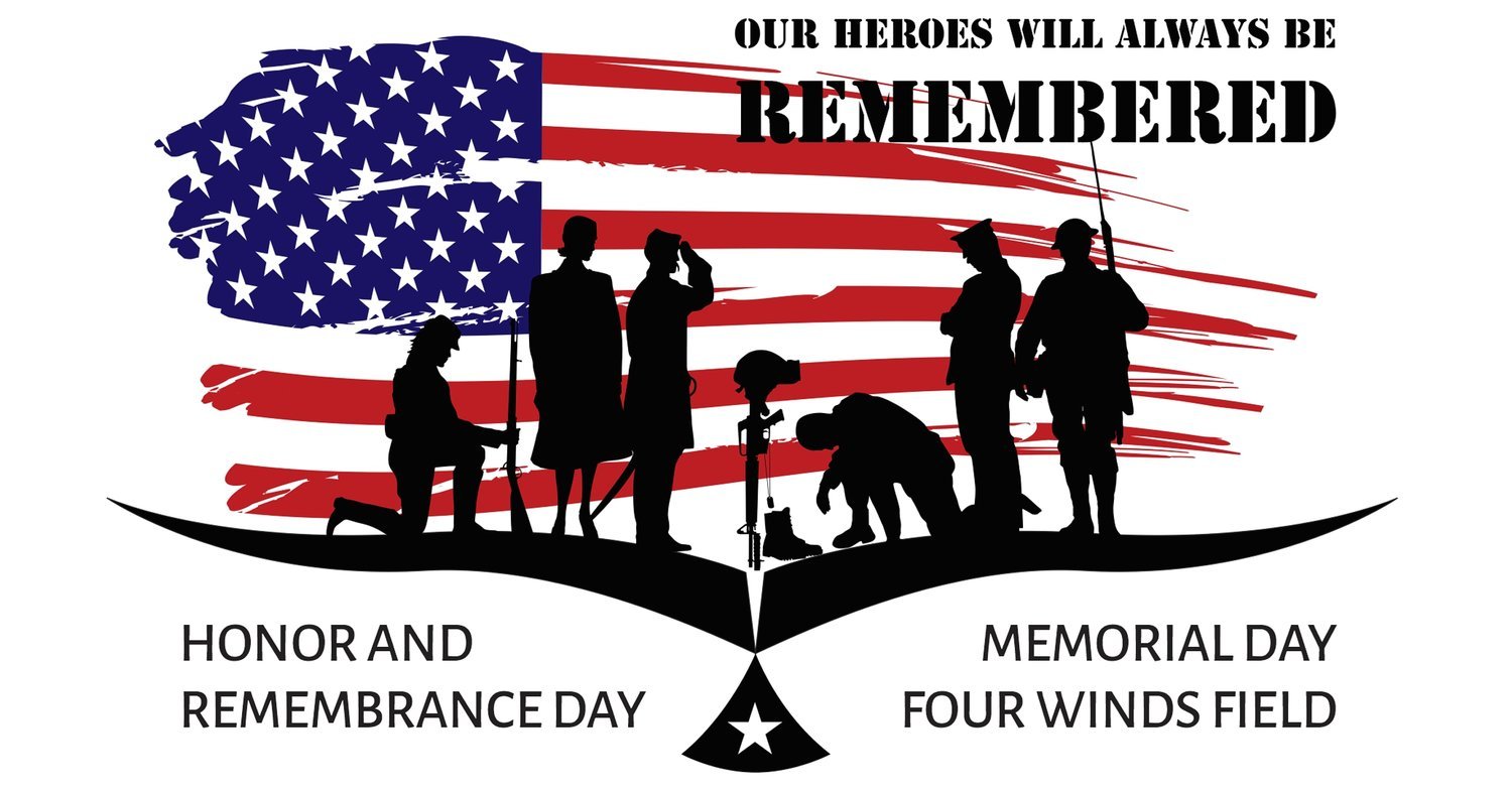 2019 Event graphic for Honor & Remembrance Day -
Used in promotions, on-site graphics, and for commemorative shirts given to surviving families and to Military Appreciation Fair participants. The graphic depicts our military from past conflicts honor