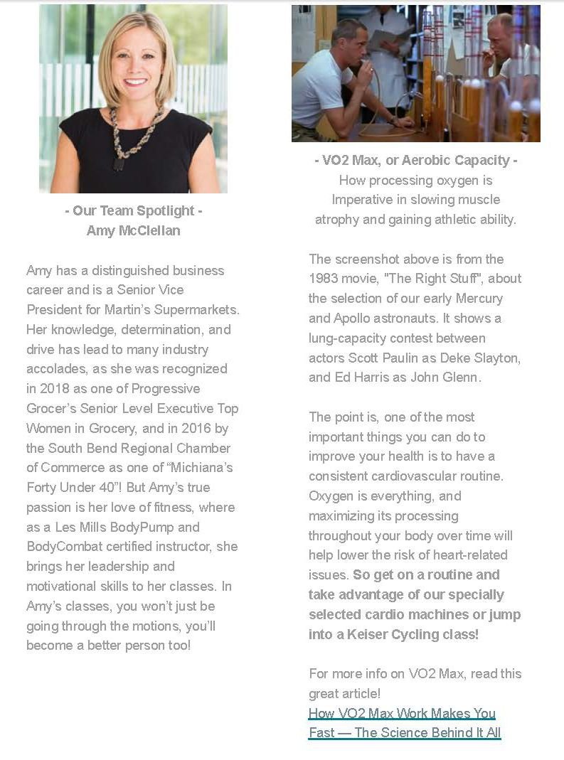 Our emails also featured instructor bios and callouts, and often had separate short articles written by them, personalizing the content. Technical Shorts also explained areas of exercise and benefits.