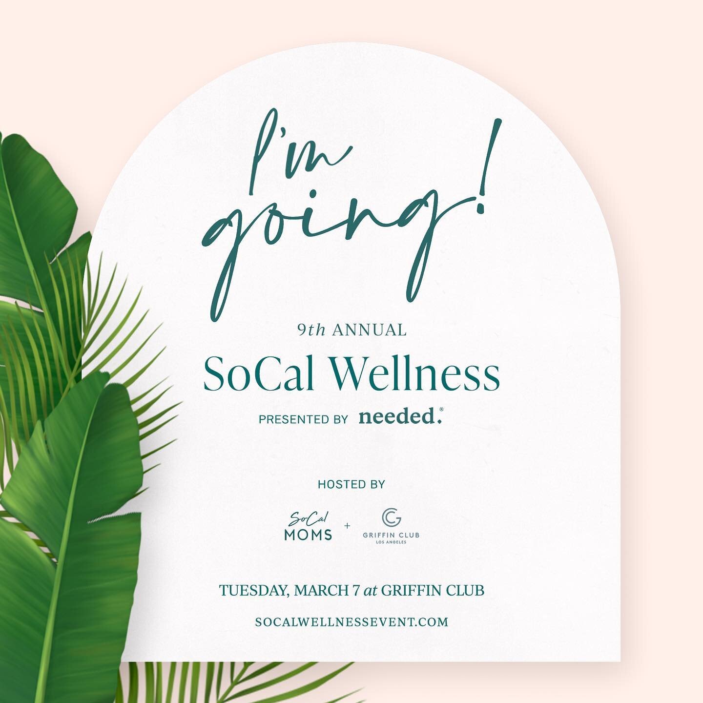Know Before You Go for the ✨9th Annual SoCal Wellness Summit presented by @needed and hosted in partnership by @griffinclubla and @socalmoms ✨

We can&rsquo;t wait to see you tomorrow!  Tickets close tonight at 5pm and we do not offer tickets on site