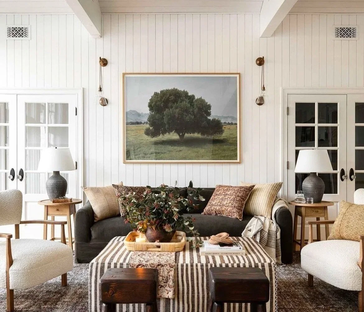 Photograph: Cottonwood Tree 40" x 60"Interior Design by Shoppe Amber Interiors