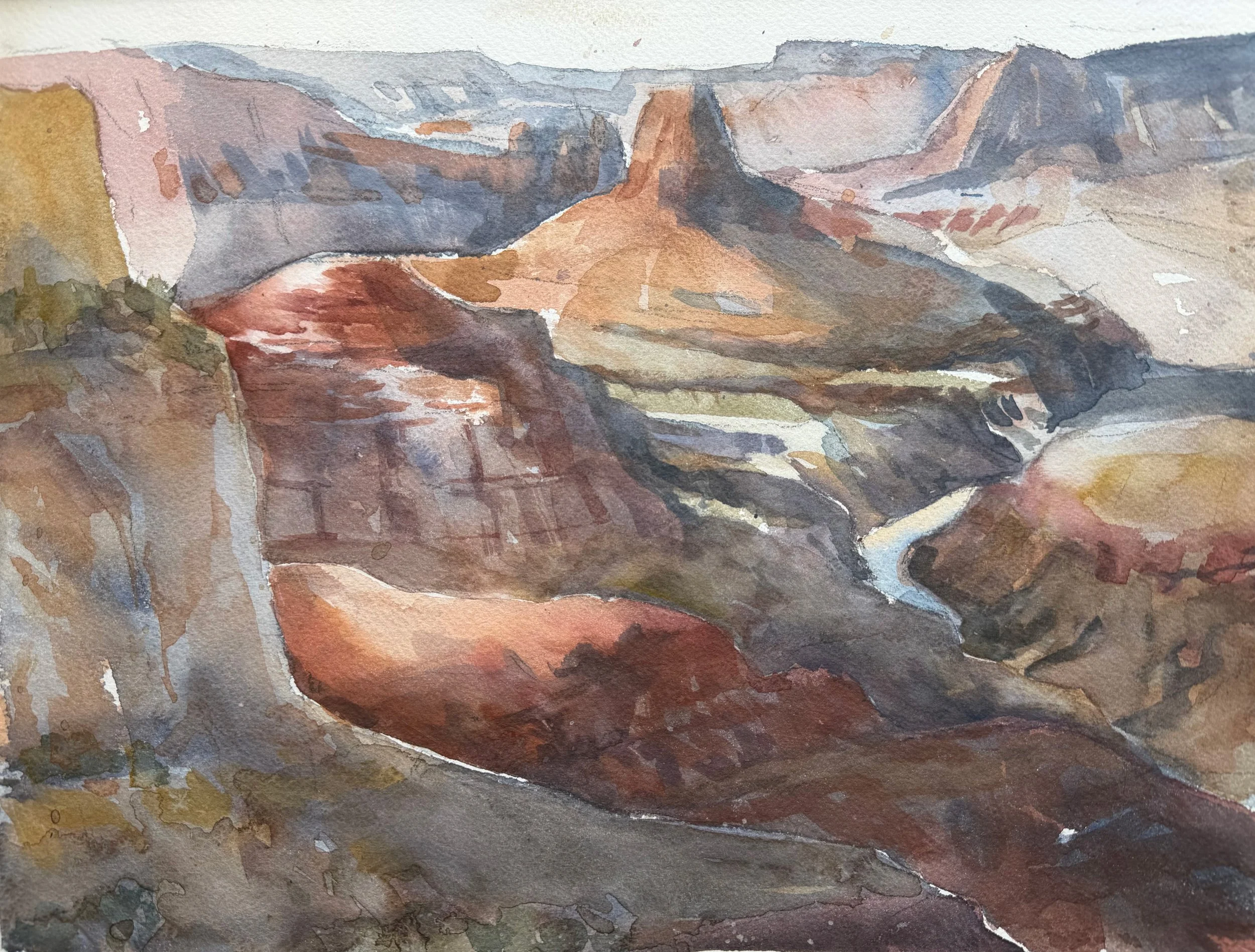 A Temple's Peak on the Western Rim