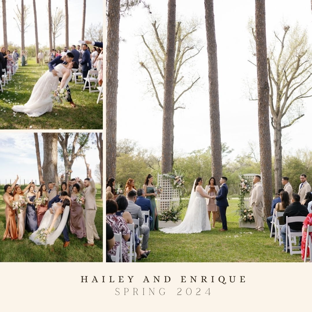 Hailey and Enrique Spring 2024

Celebrating Hailey and Enrique's love story as they exchanged personal heartfelt vows surrounded by family and friends. 💖✨ With a big wedding party and stunning spring colors adorning the venue, it was an absolute joy