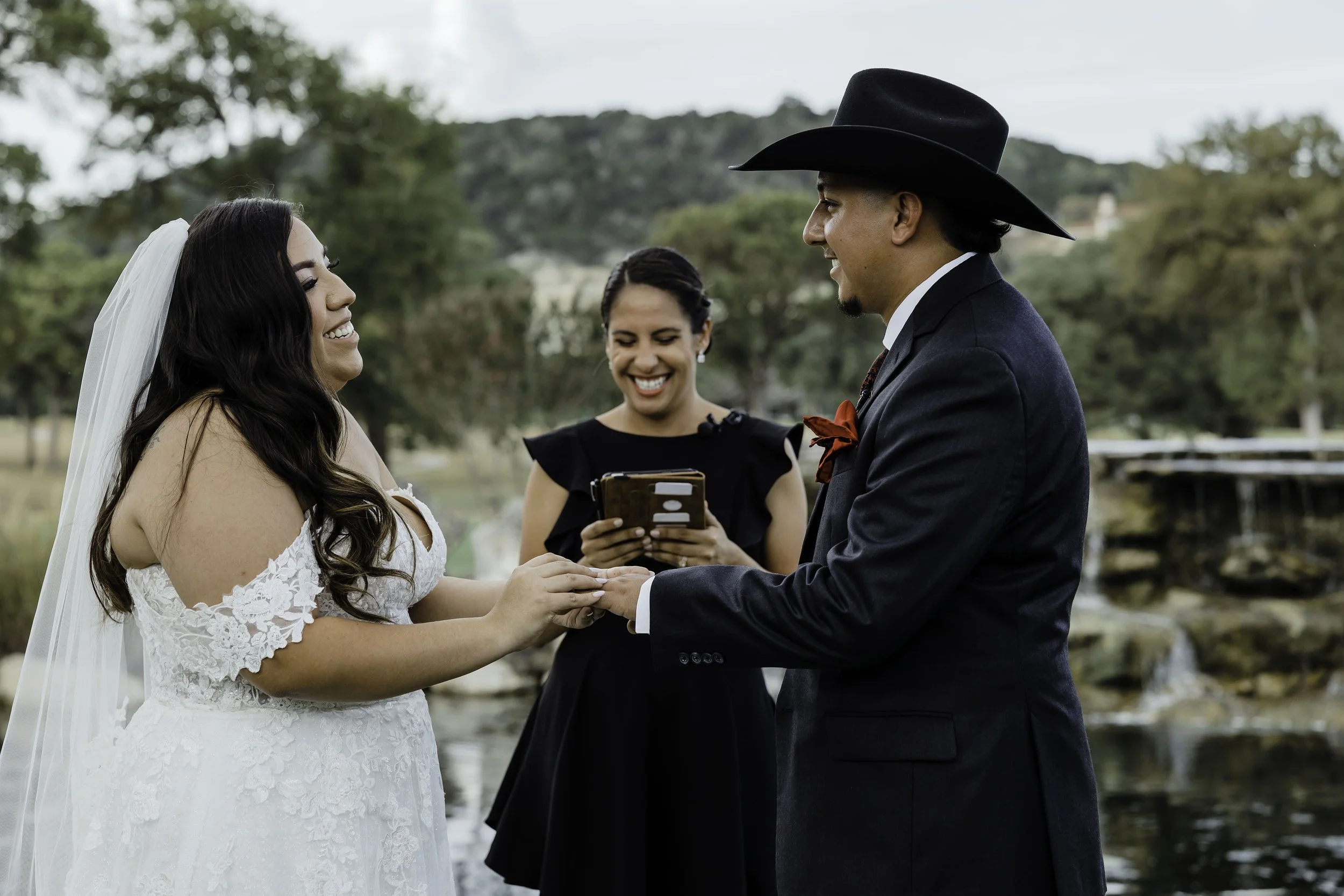 Ring Ceremony at Magdalena and Jonah's Wedding