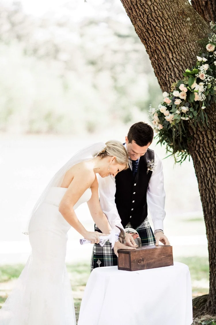 Wedding time capsule ceremony