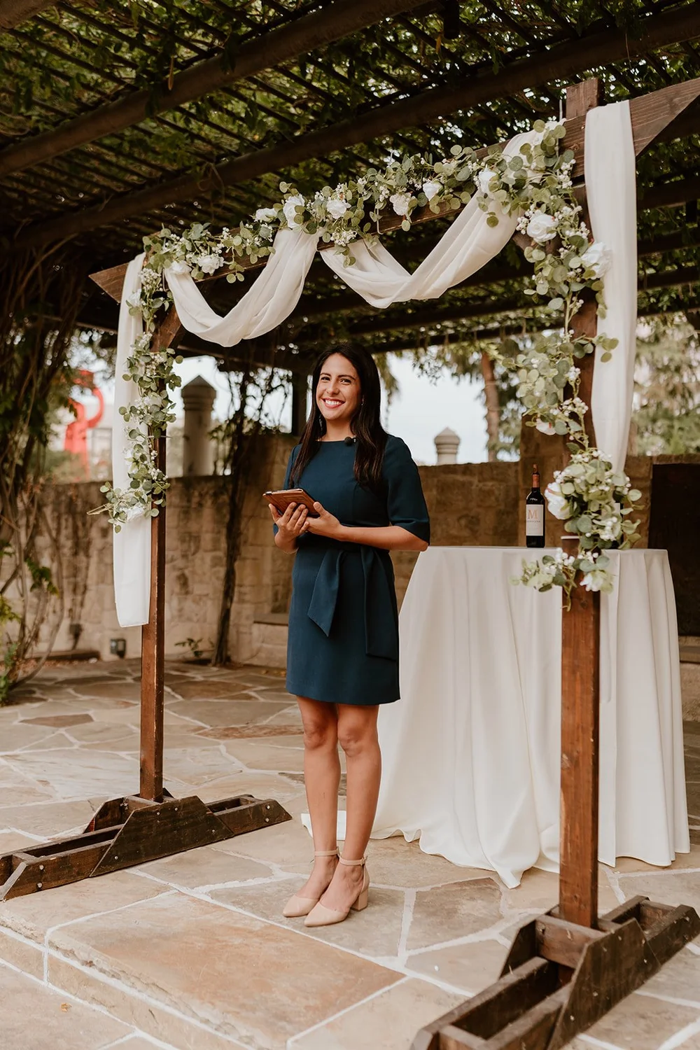 Reverend Karol, wedding officiant