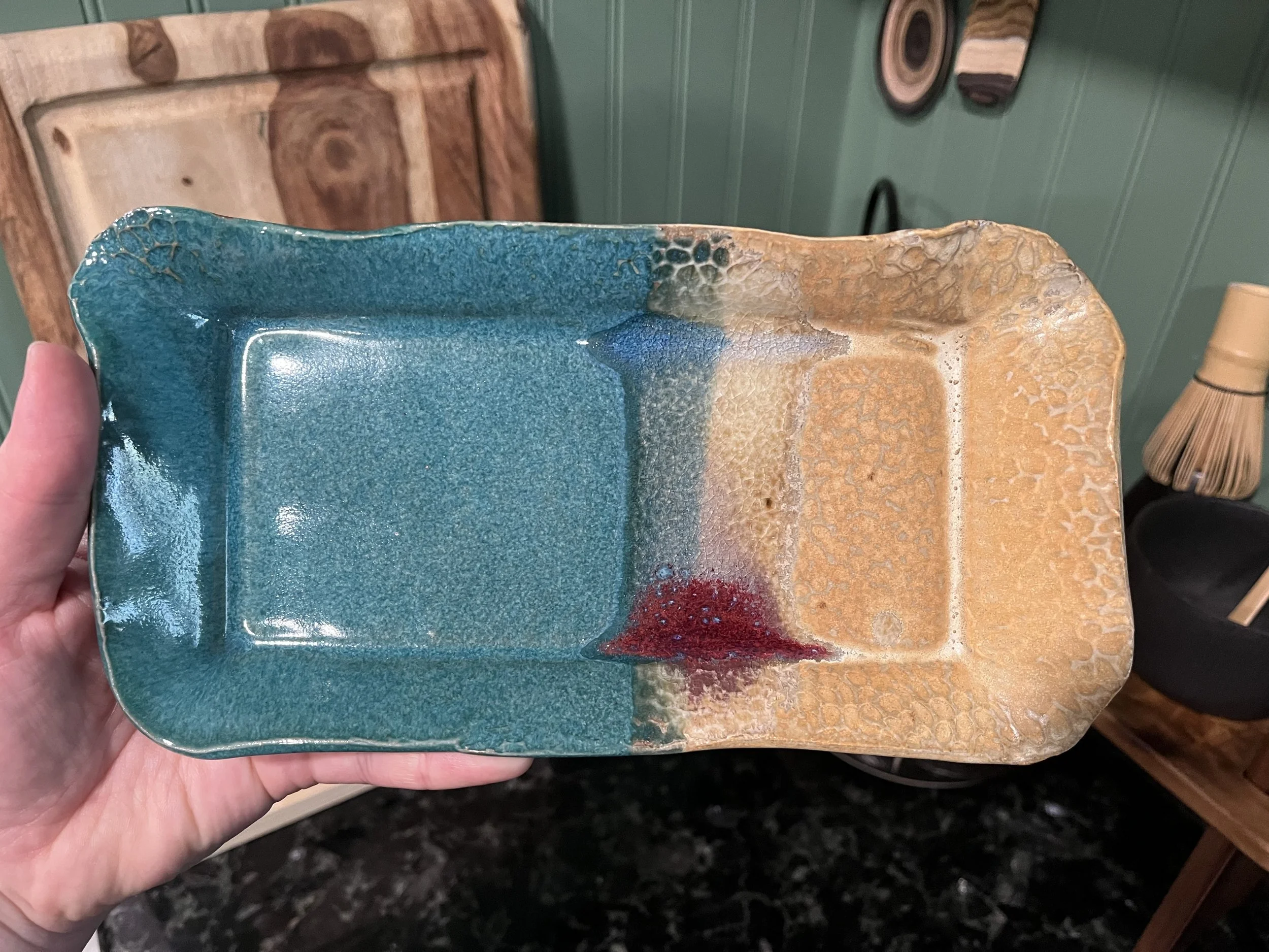 Tapas Appetizer Sushi Trinket Tray handmade ceramics pottery