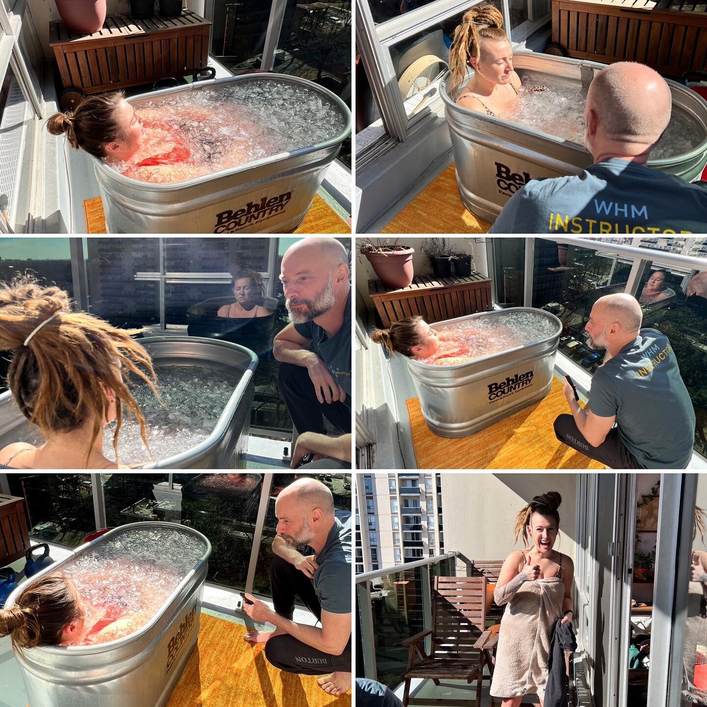 Today Allie and Lyndsay spent this beautiful Sunday taking in the Wim Hof method with Steve and his partner Nikki @breathinginnature
.
They learned the science behind the breath-work, the theory around cold water immersion and connected with a small 