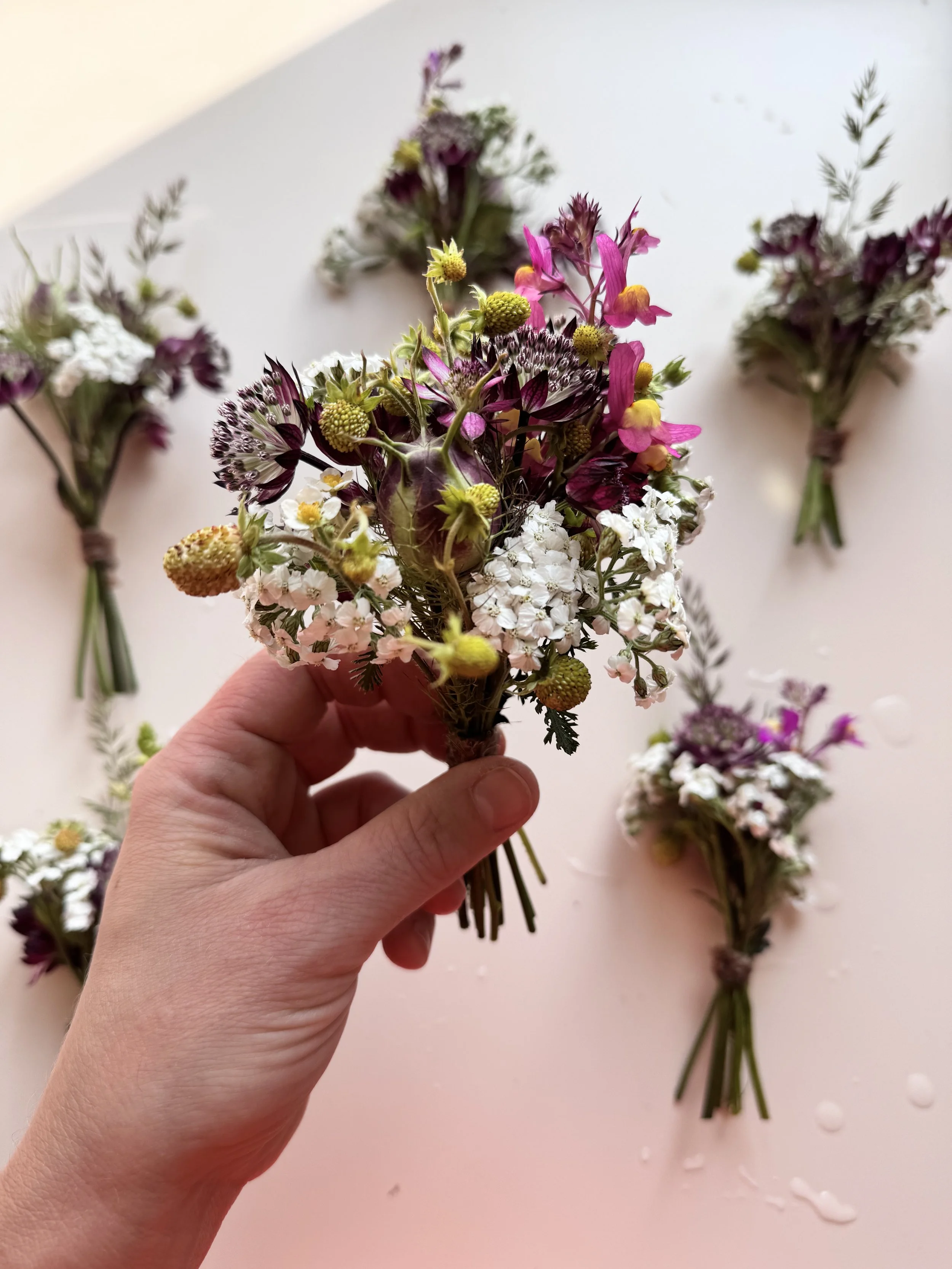 Artisan florist bouquets of seasonal flowers in Bradford on Avon