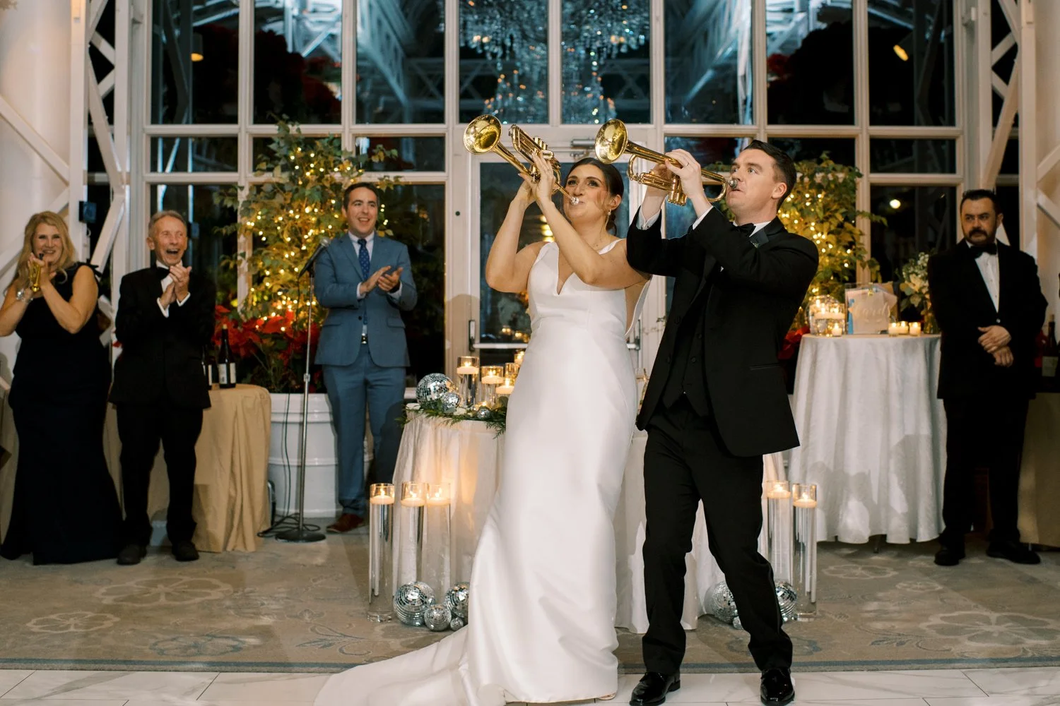 My wife, Nicole, is a good sport and let us sound the trumpets for our wedding reception introduction -- of course, inspired by Edwin Diaz, Timmy Trumpet, and Blasterjaxx. (Click image for backstory.)