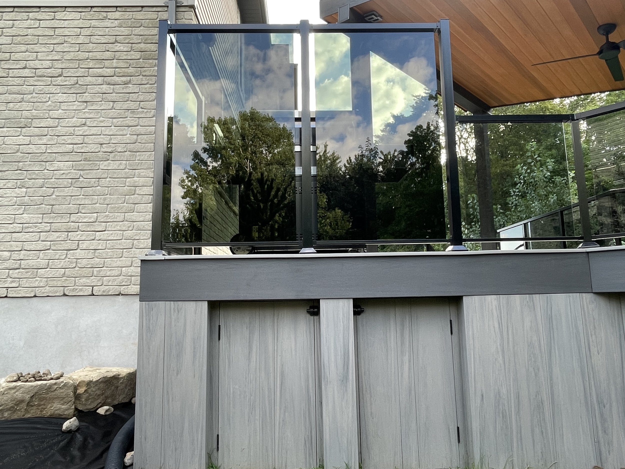 Locking access doors for storage