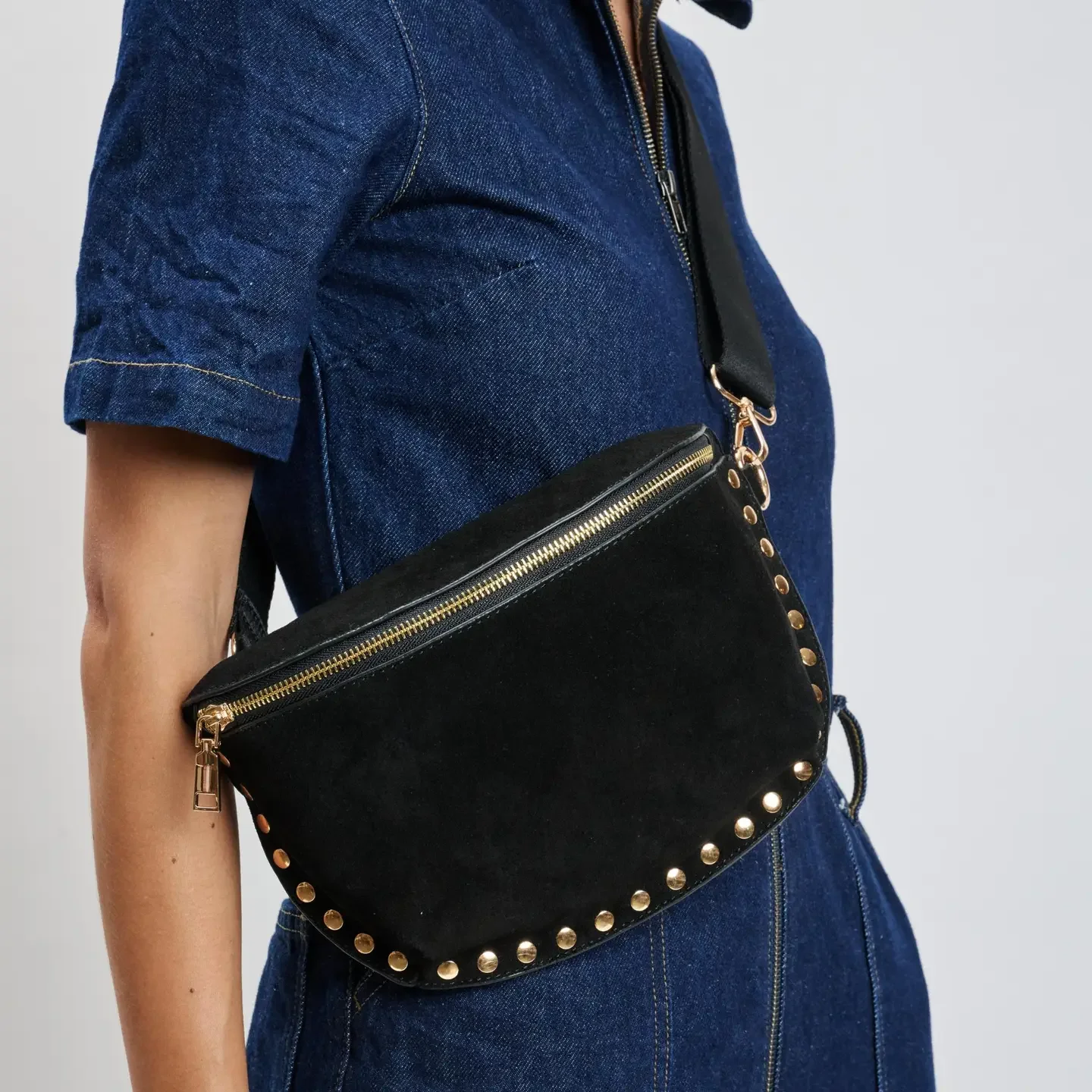Black Gizelle Suede Bag