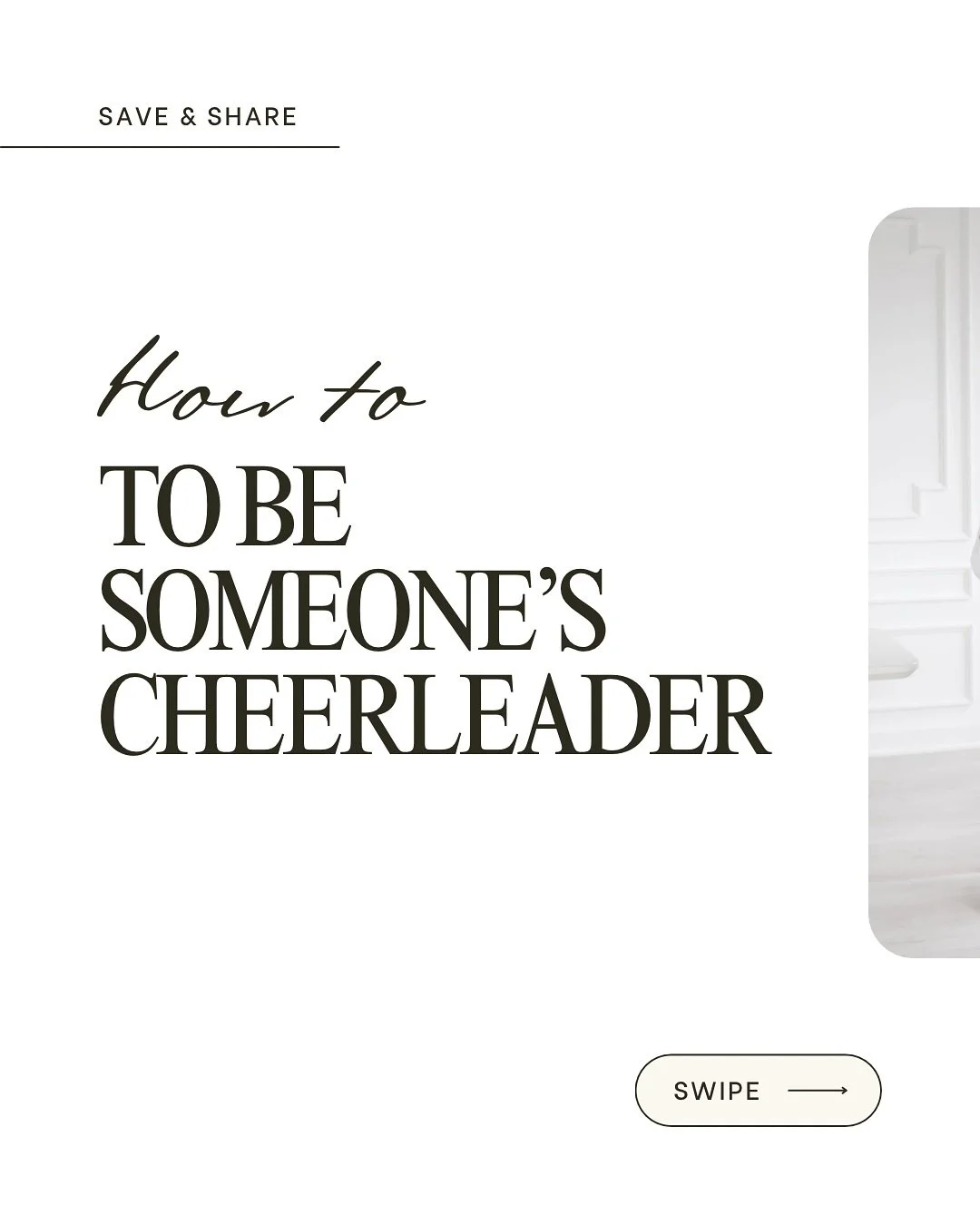 When I made my leap, what meant the most were the people who believed in me—even before I fully believed in myself. 🌟 Here are 4 ways to be that kind of cheerleader.
Tag your cheerleader in the comments 👇🏼 to let them know how much they mea
