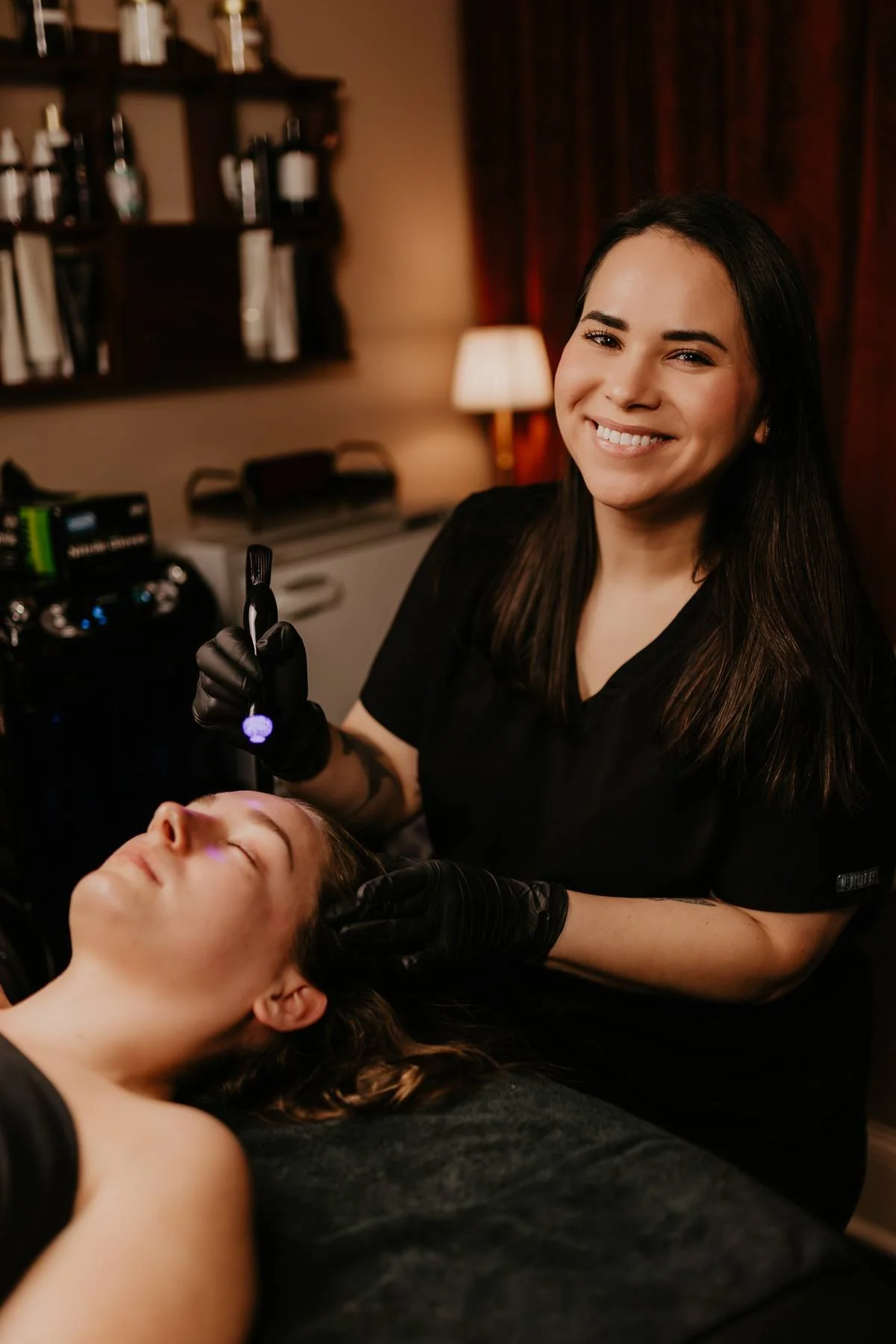 Licensed esthetician at The Skin Study offering custom facials in Huntington, WV.