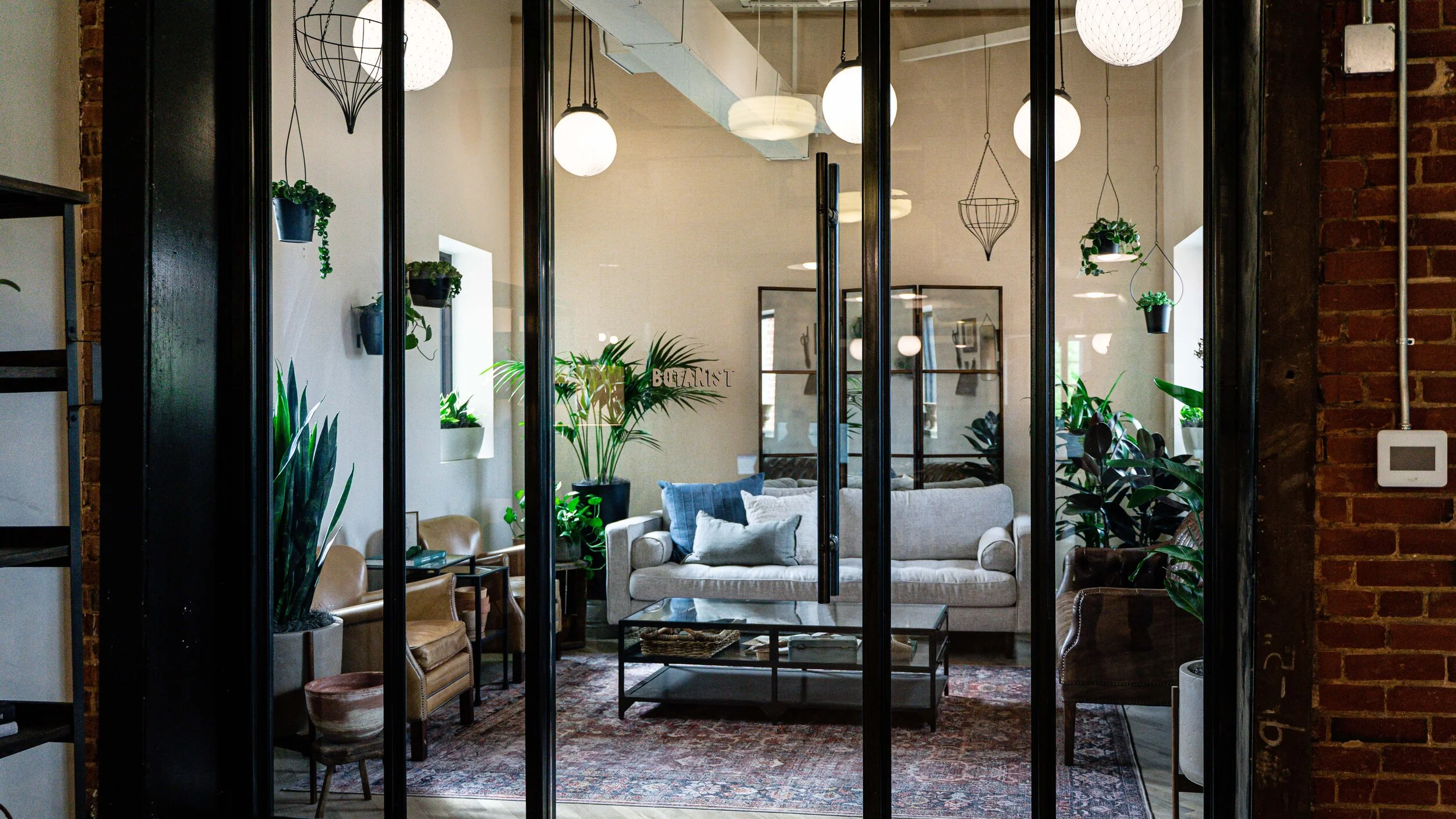 Sitting area at the Continental Gin Building in Deep Ellum Dallas