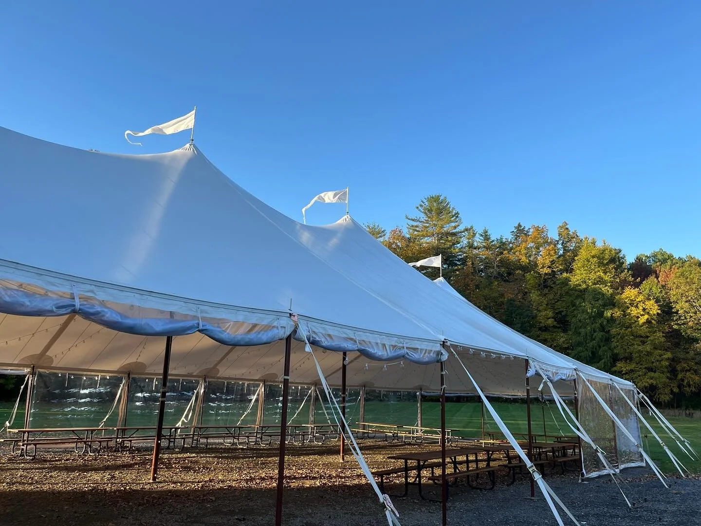 Todays office in beautiful Hampton, NH! Linens, chairs and dance floor for a cool couple! #weddings #weddingrentals #weddingrental #nhwedding #nhweddingrentals