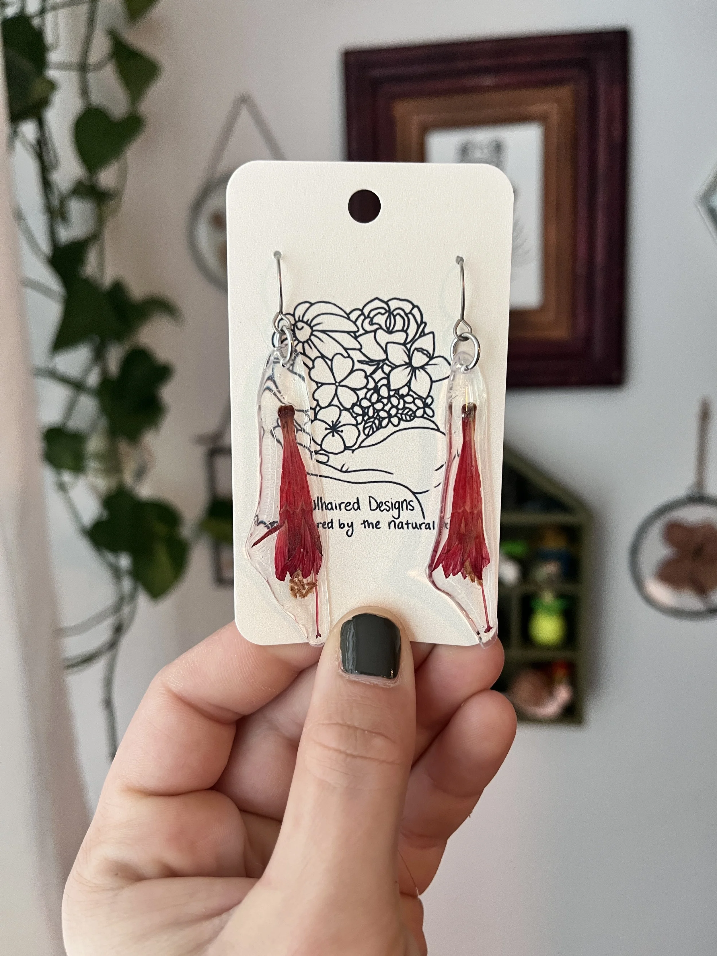 CA Fuchsia Earrings No. 1