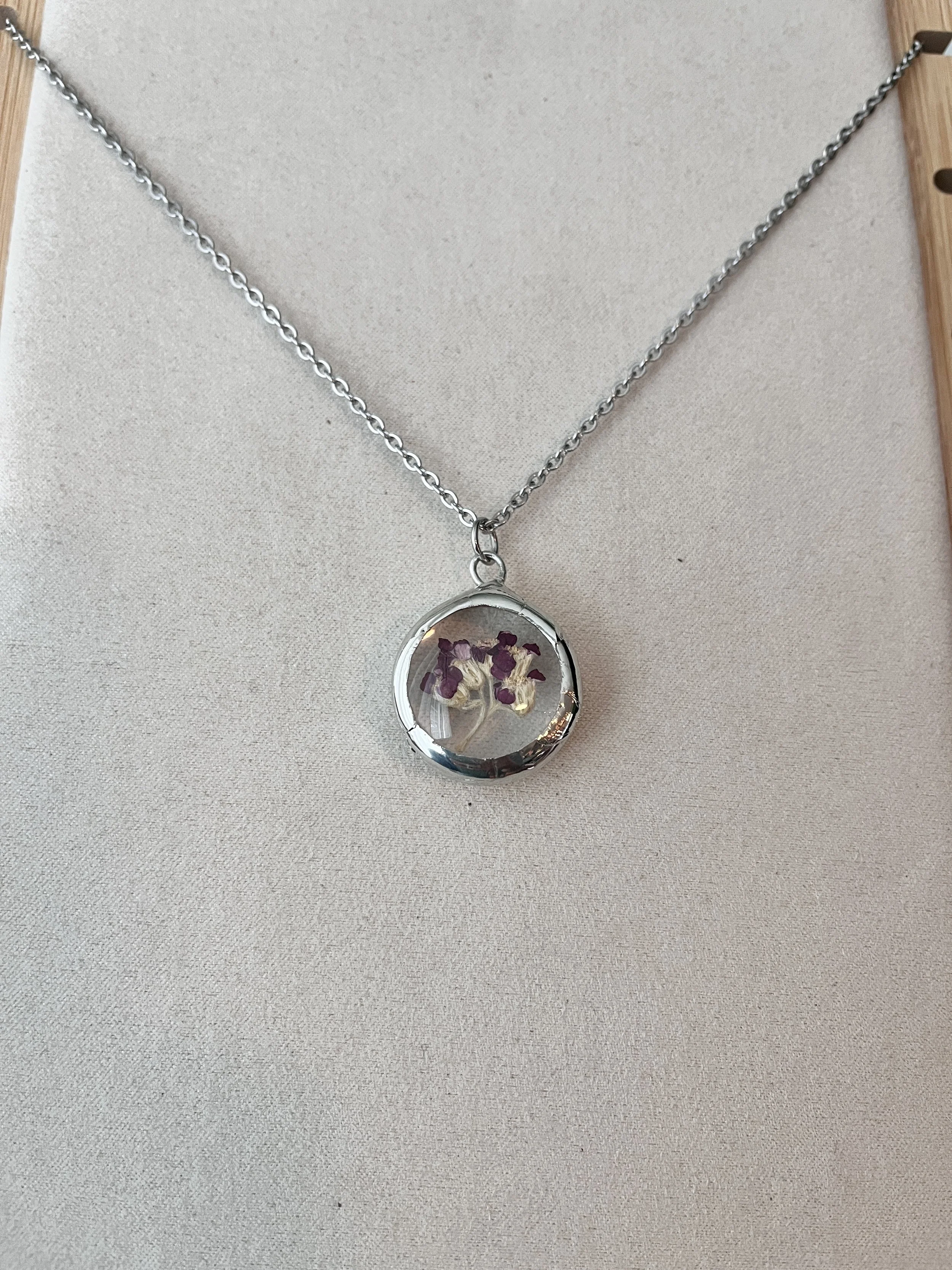 Yarrow Soldered Floral Pendant No.1