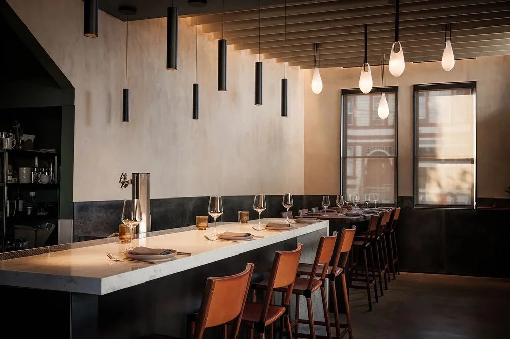 A neighborhood favorite, thoughtfully reimagined. 
At Flour+Water in San Francisco, the design centers around the kitchen&mdash;bringing the craft of food and ingredients into focus. Through a close collaboration with the chef, lighting and materiali