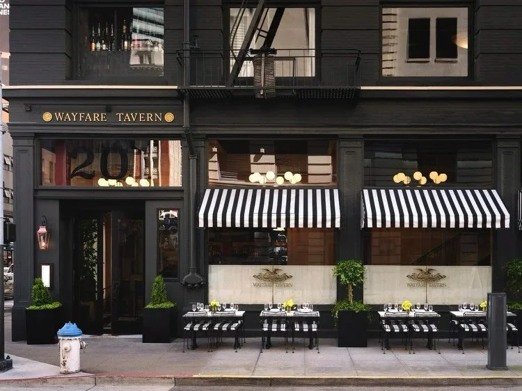 Where history and atmosphere meet.
At Wayfare Tavern, the lighting design builds on the warmth and character of the restaurant&rsquo;s storied interiors. Layers of soft illumination bring depth to rich materials and architectural details, while intim