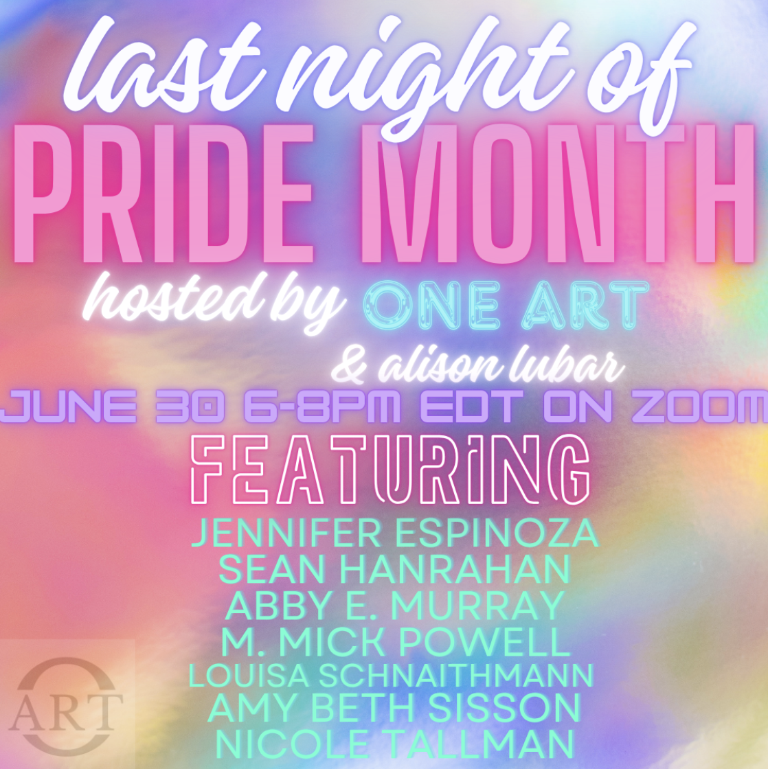 Pride Month Reading with One Art Poetry