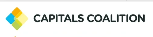 Capitals Coalition logo with multicolored diamond icon and bold black text