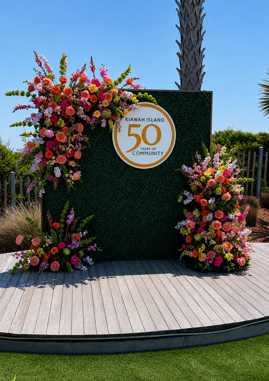 hedge wall charleston sc wedding rental wedding florals custom backdrop for photos kiawah island lowcountry south carolina